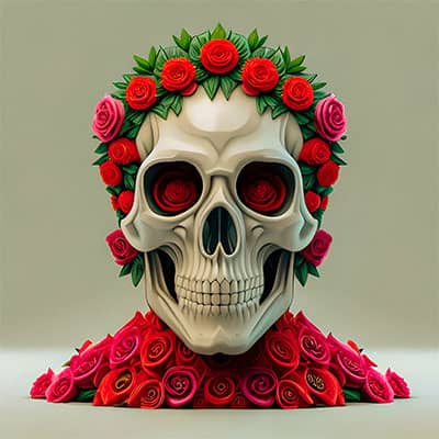 Skull-E NFT artwork by Semper Sursum