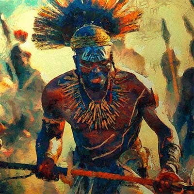 Zulu Warrior NFT artwork by Semper Sursum